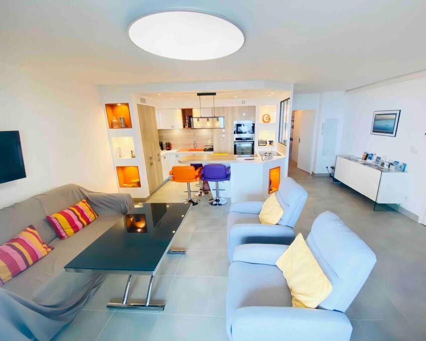 Appartement Luxueux T3 Piscine Et Vue Somptueuse à Sète Extérieur photo