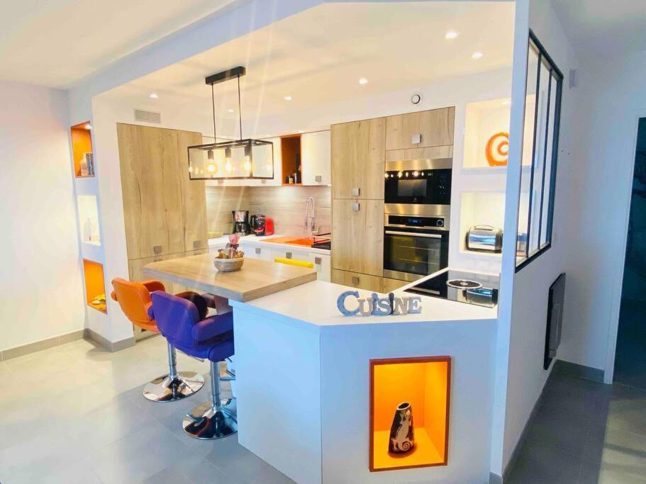 Appartement Luxueux T3 Piscine Et Vue Somptueuse à Sète Extérieur photo